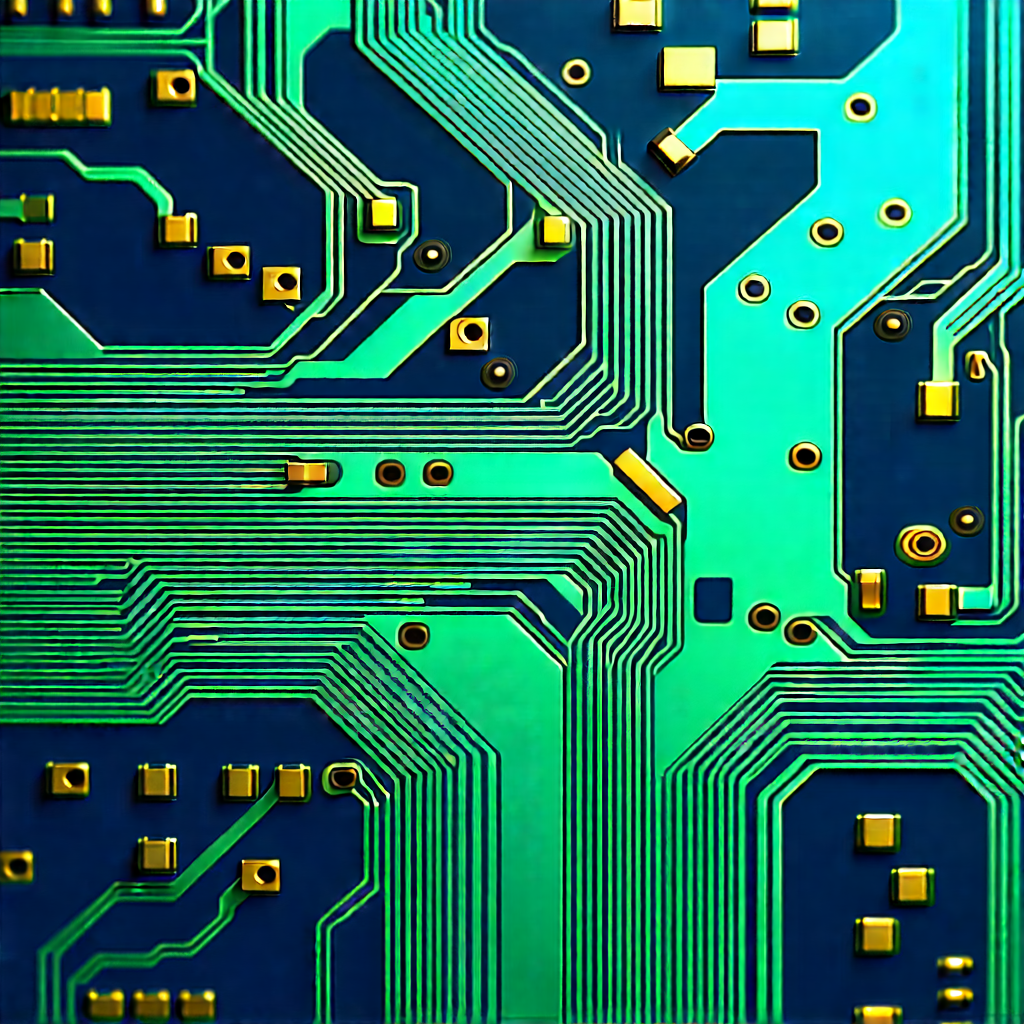 Close-up of electronic circuit