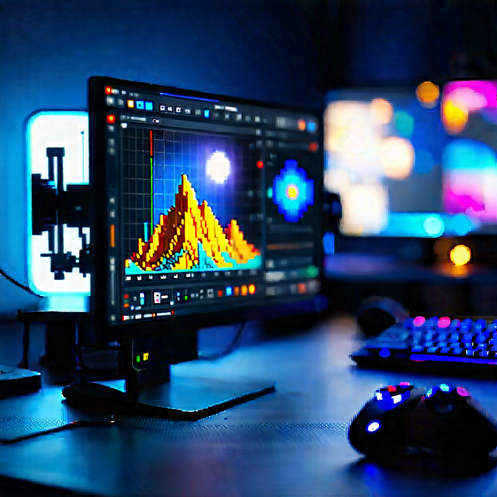 Entertainment technology in (design:1.41) studio
