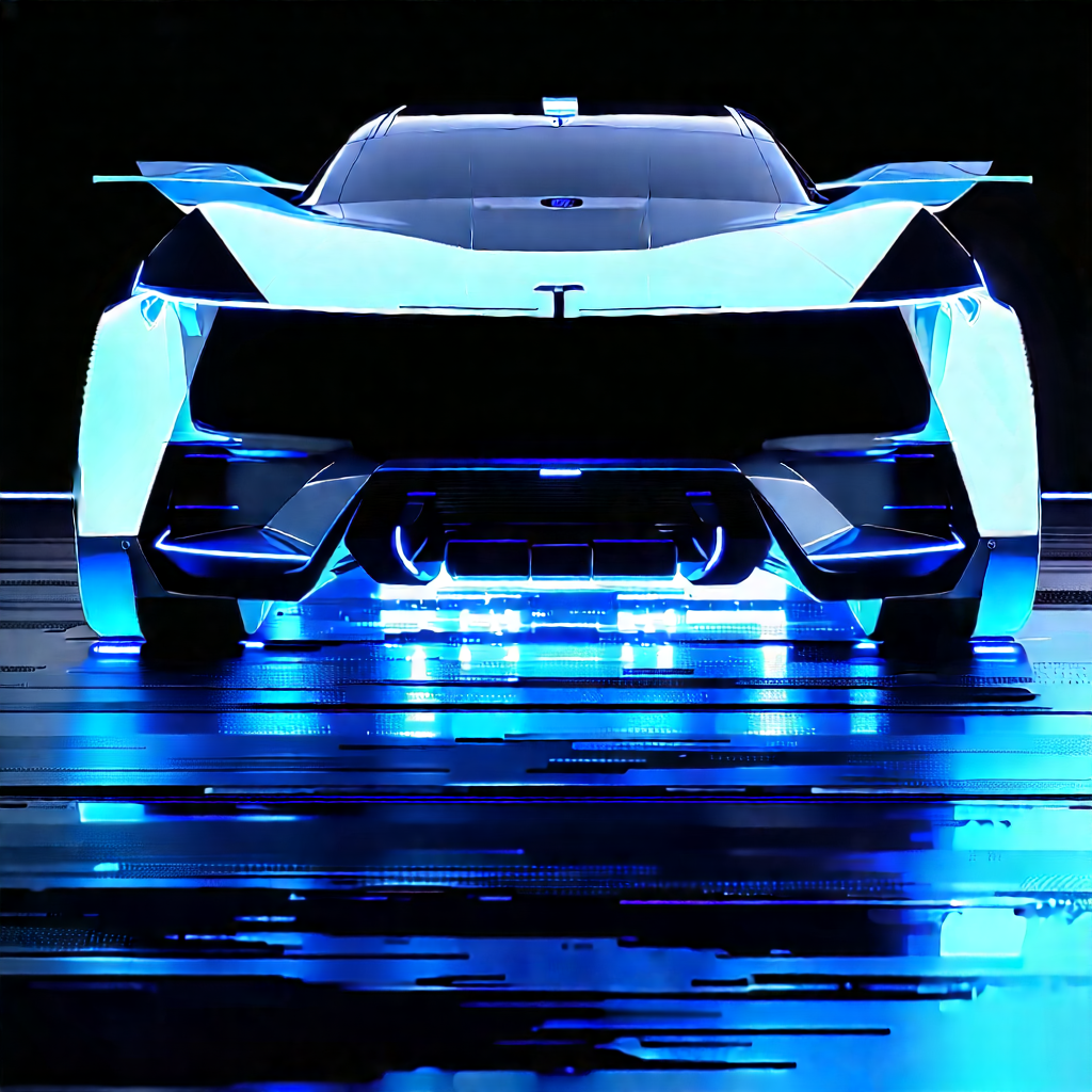 Innovative Electric Vehicle Design With Futuristic Shown