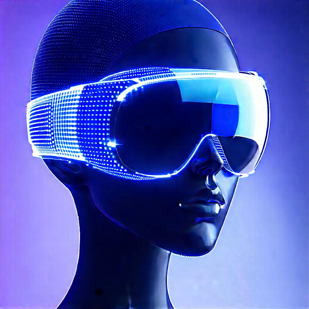 Innovative Wearable Device Design With Blue White