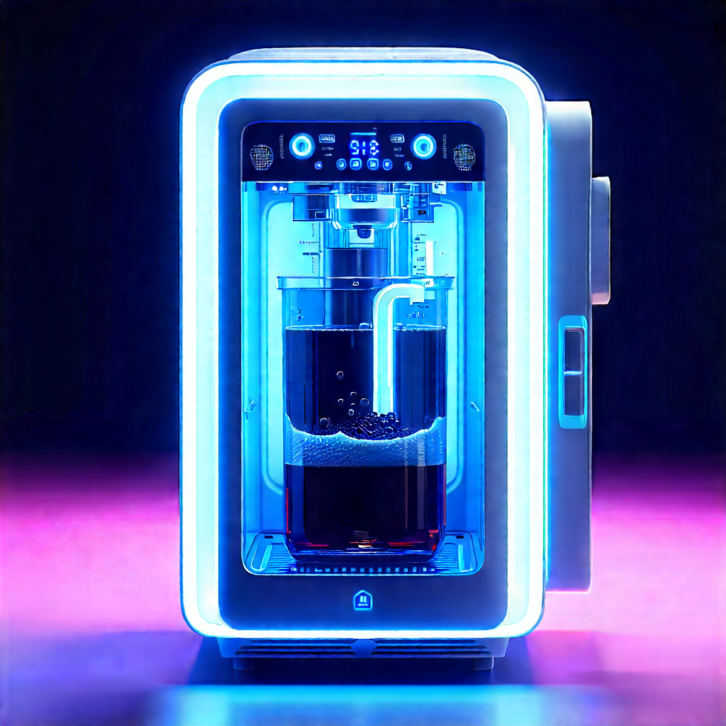 Innovative Smart Appliance (design:1.42) With Small, Blue