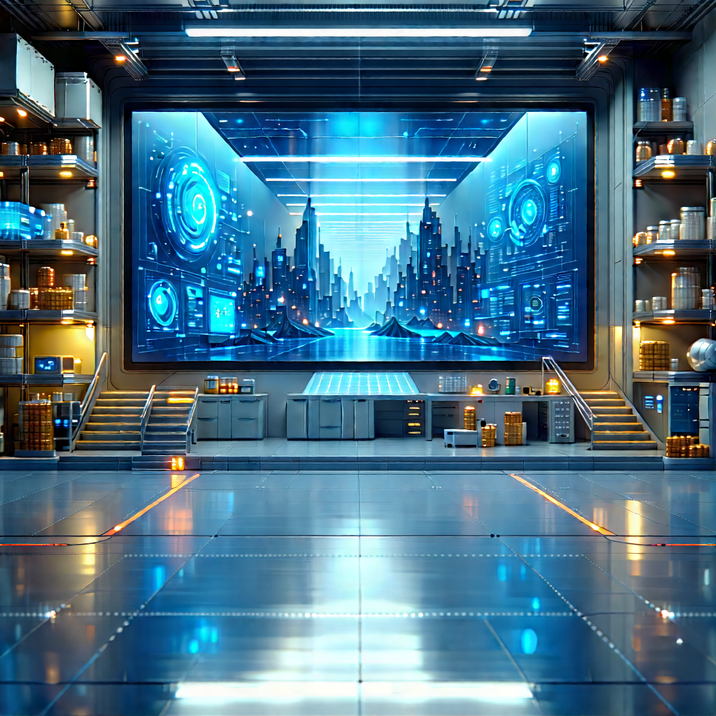Entertainment Technology In Manufacturing Facility With Image, There