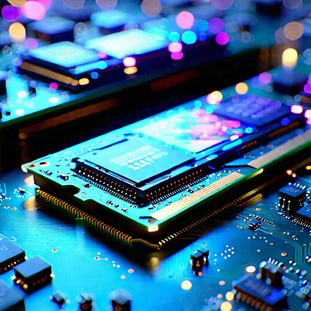 Close-up of memory module