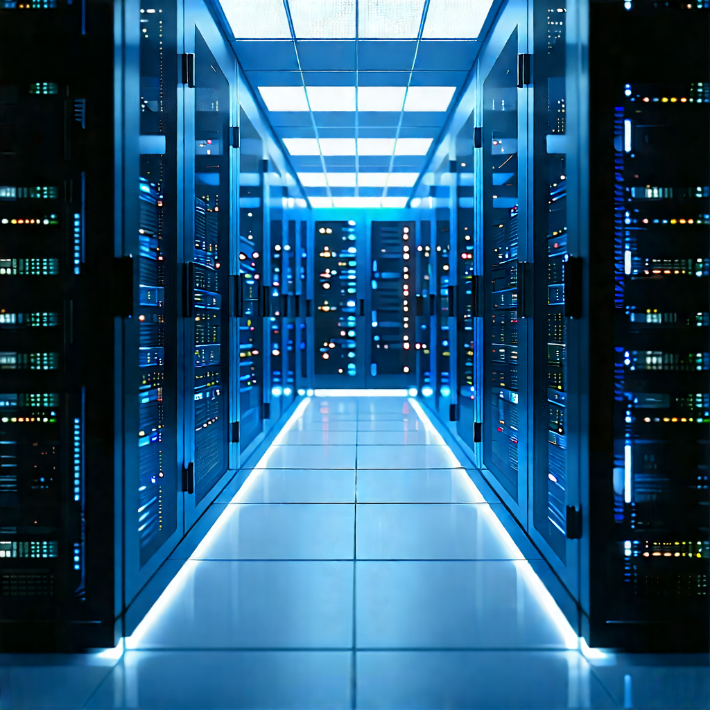 Futuristic server room