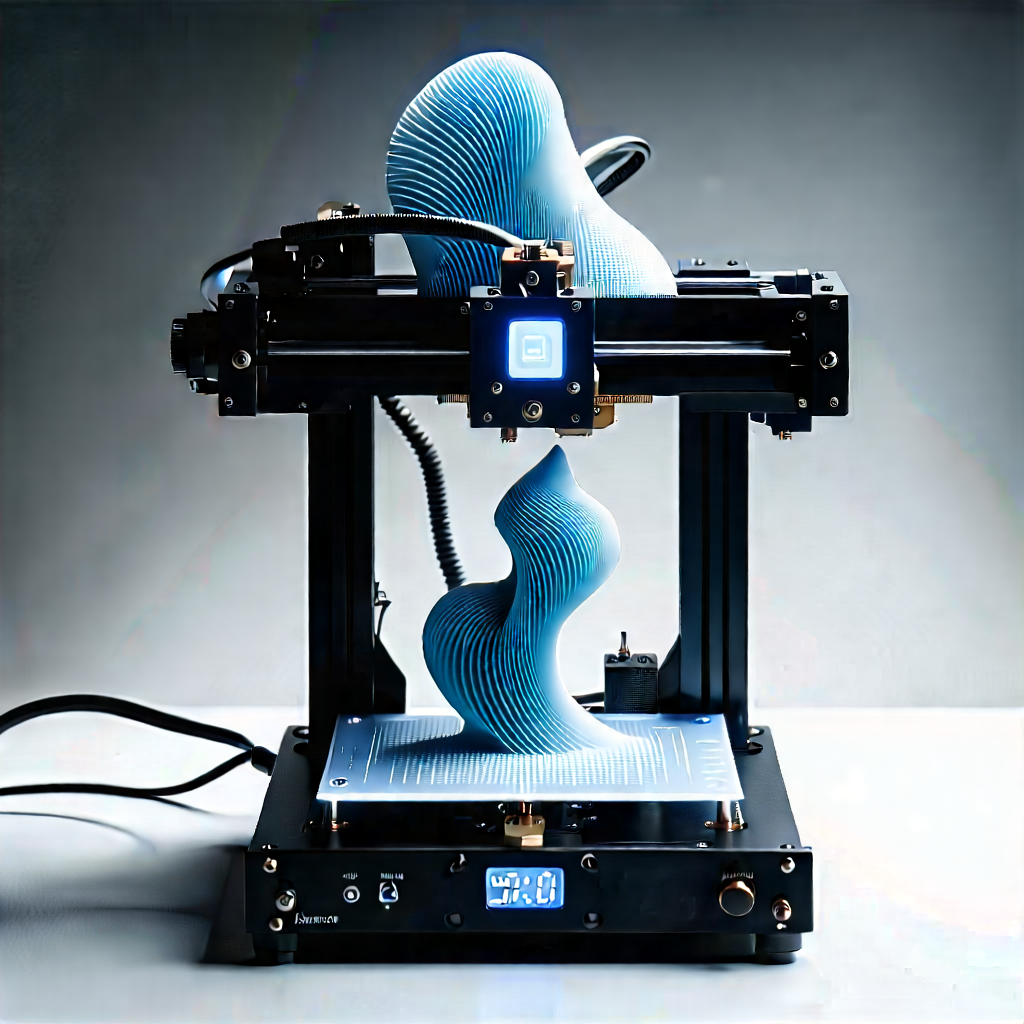 3d Printer With Digital Particles With Printer Shown