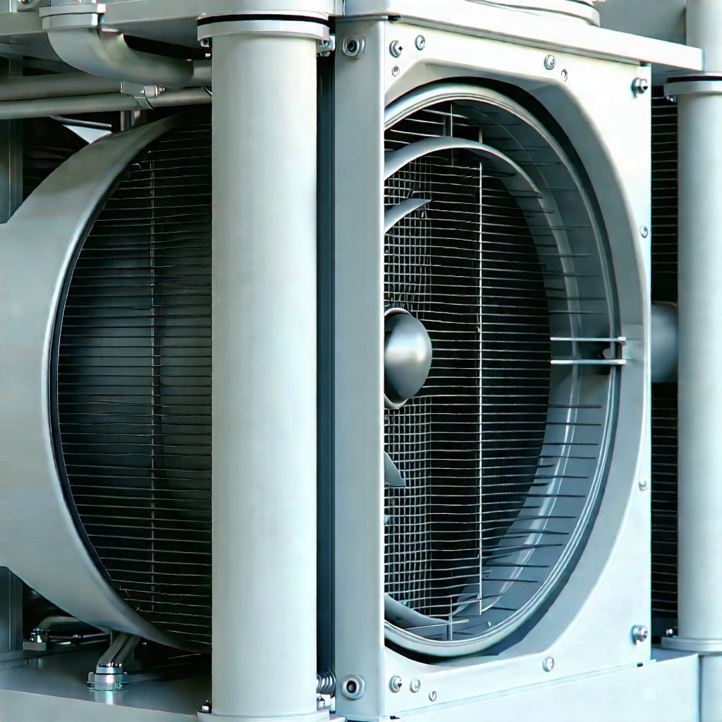 Close-up of cooling system
