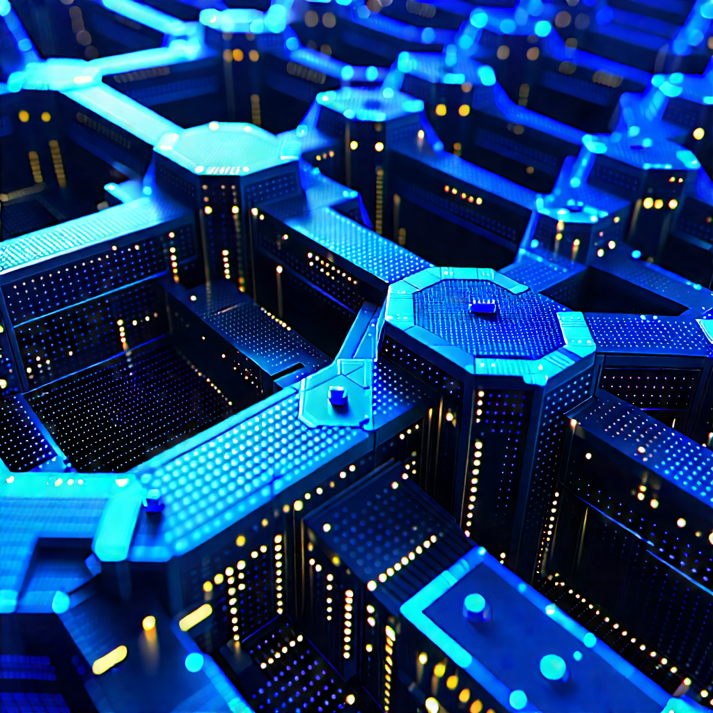 Close-up Of Sensor Array With Blue White