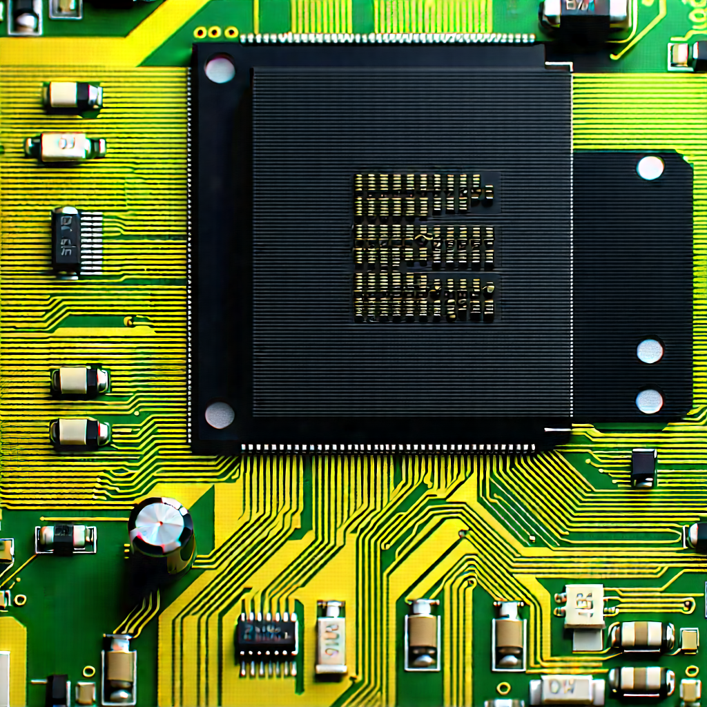 Close-up of electronic circuit