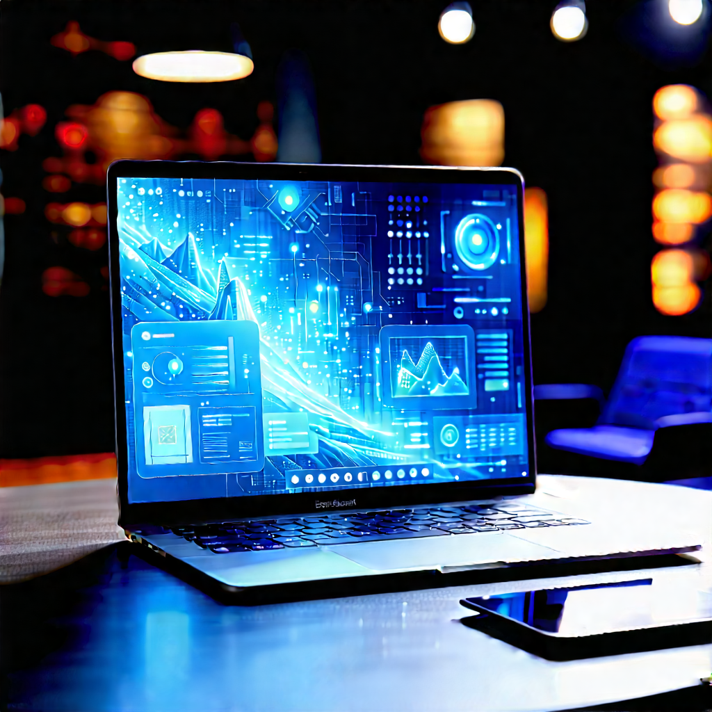Laptop With User Interface With Laptop Computer