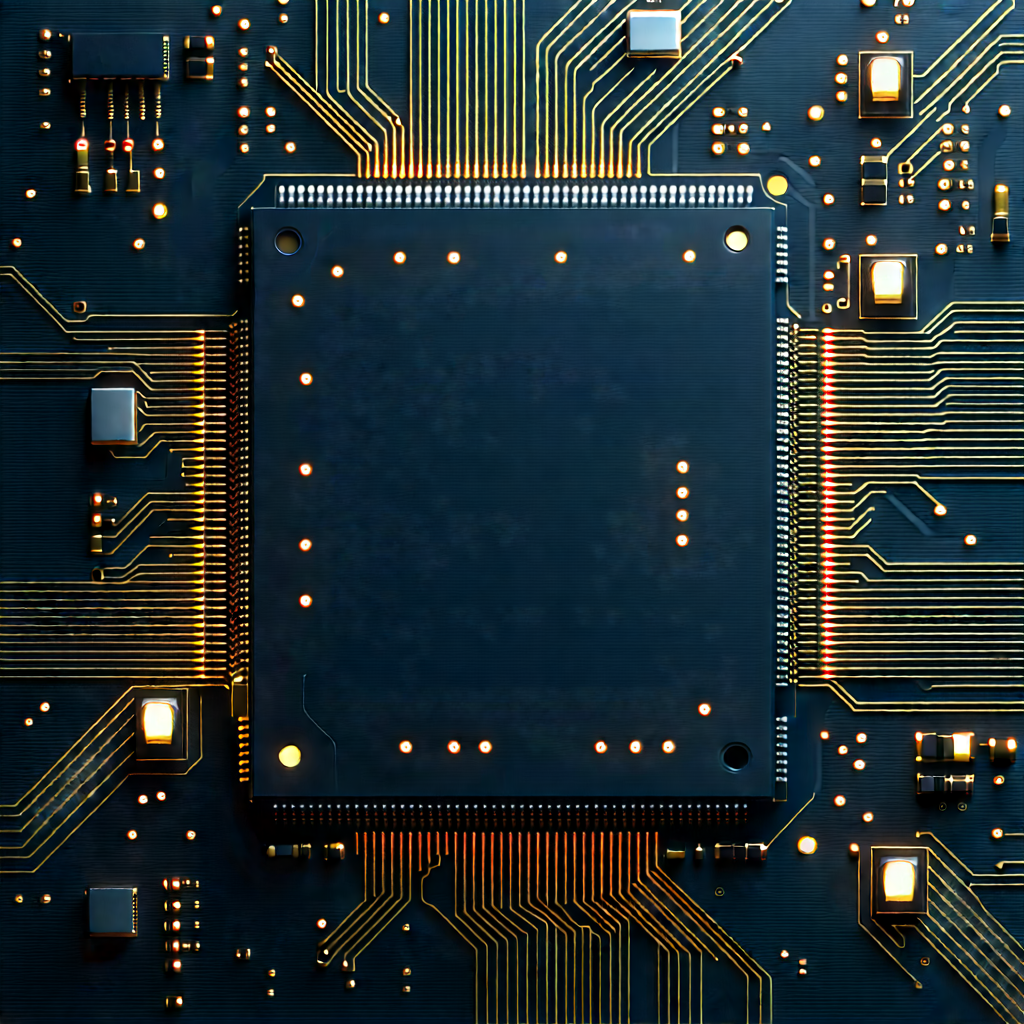 Circuit board with digital particles