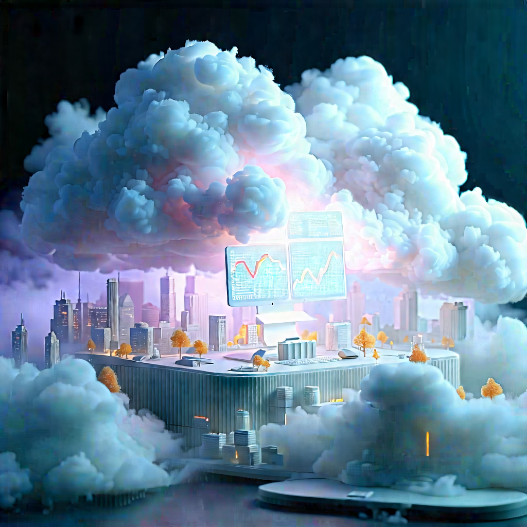Cloud Computing Visualization With Image, There