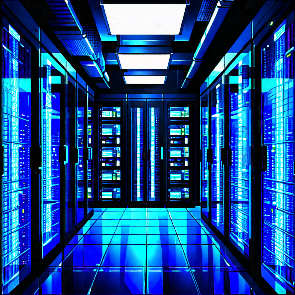 Futuristic server room