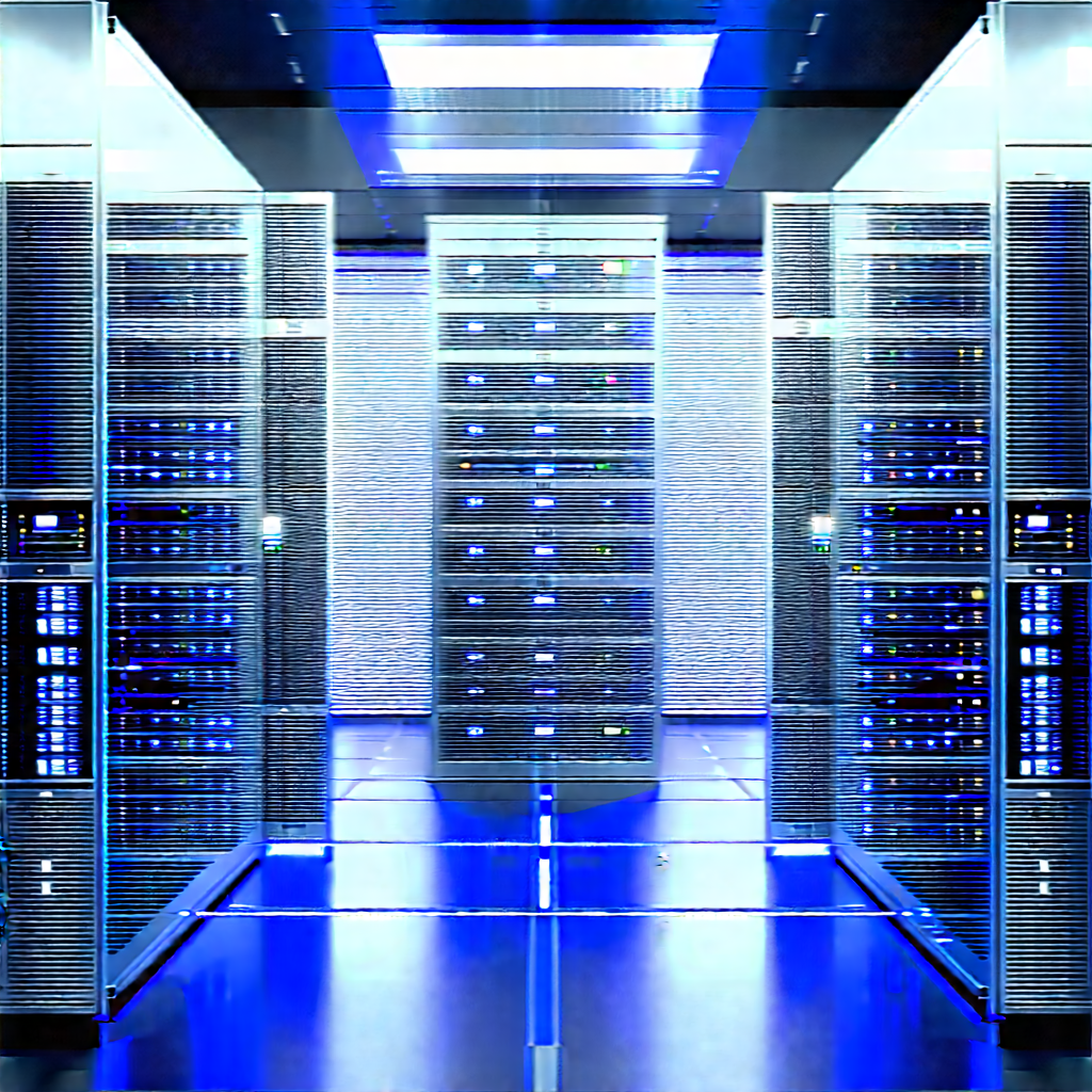 Futuristic server room