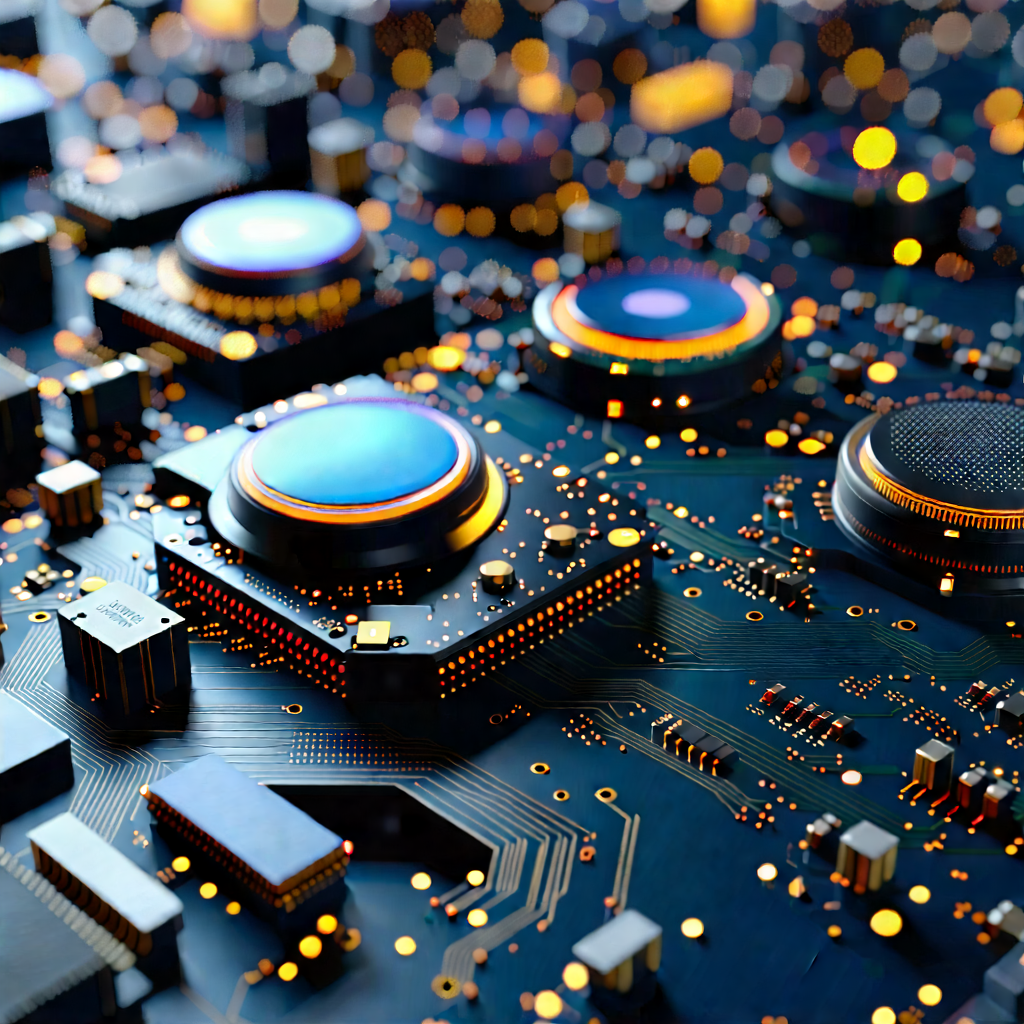 Close-up of sensor array