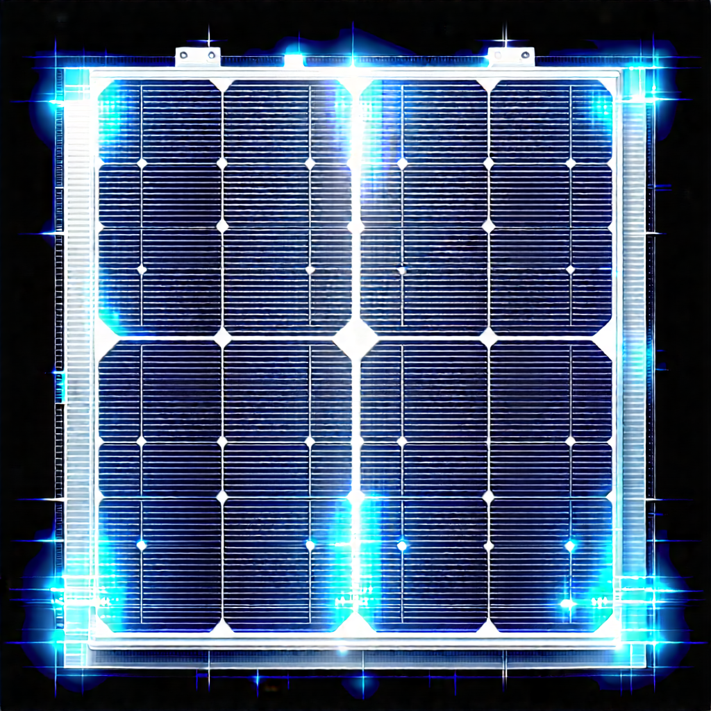 Solar panel with holographic projection