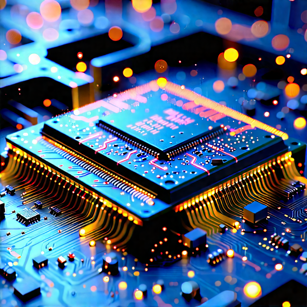 Microchip with (digital:1.22) particles