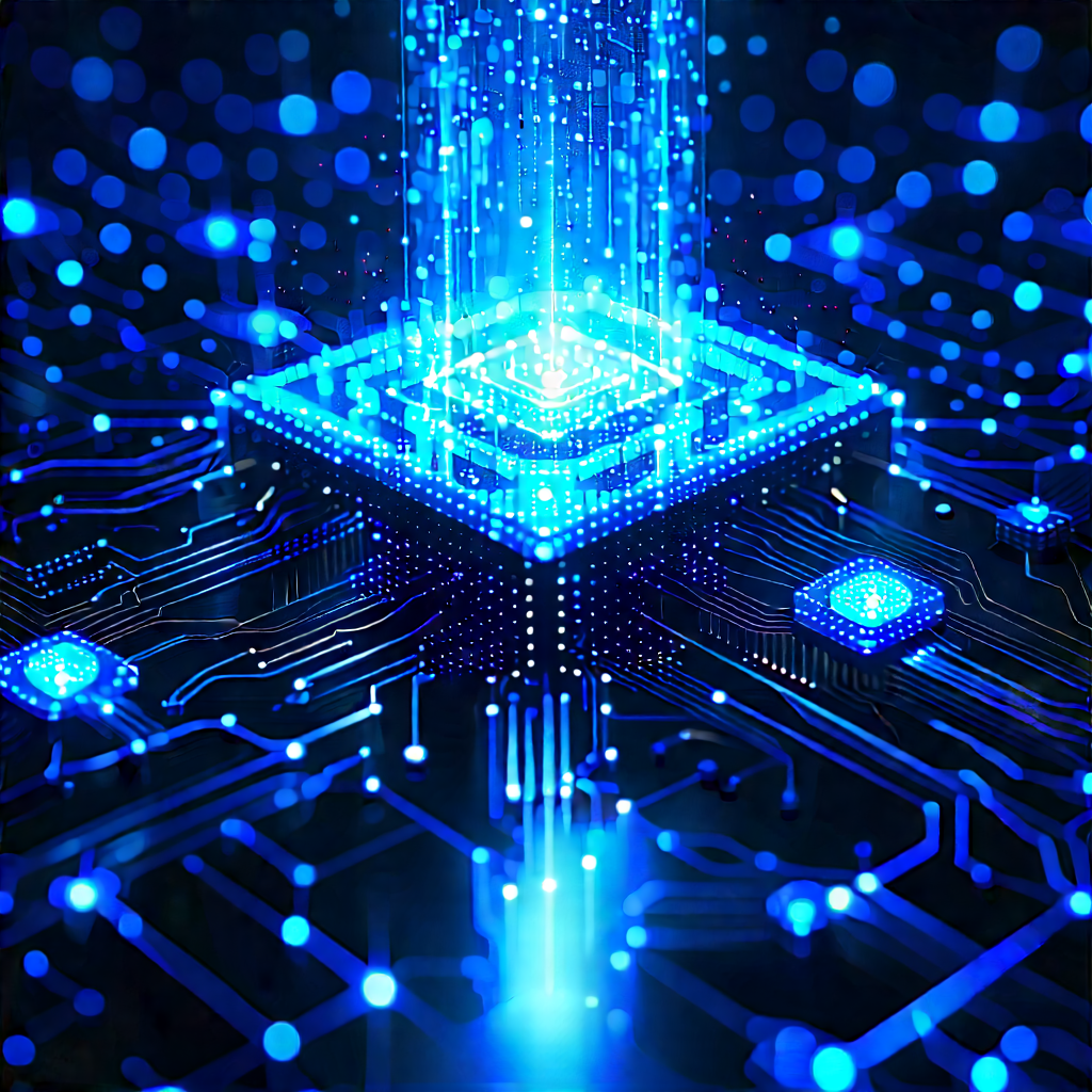 Blockchain Network Visualization With Image, There