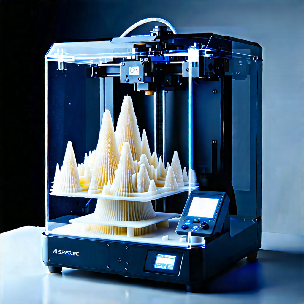 3d Printer With (digital:1.45) Particles With Printer Shown