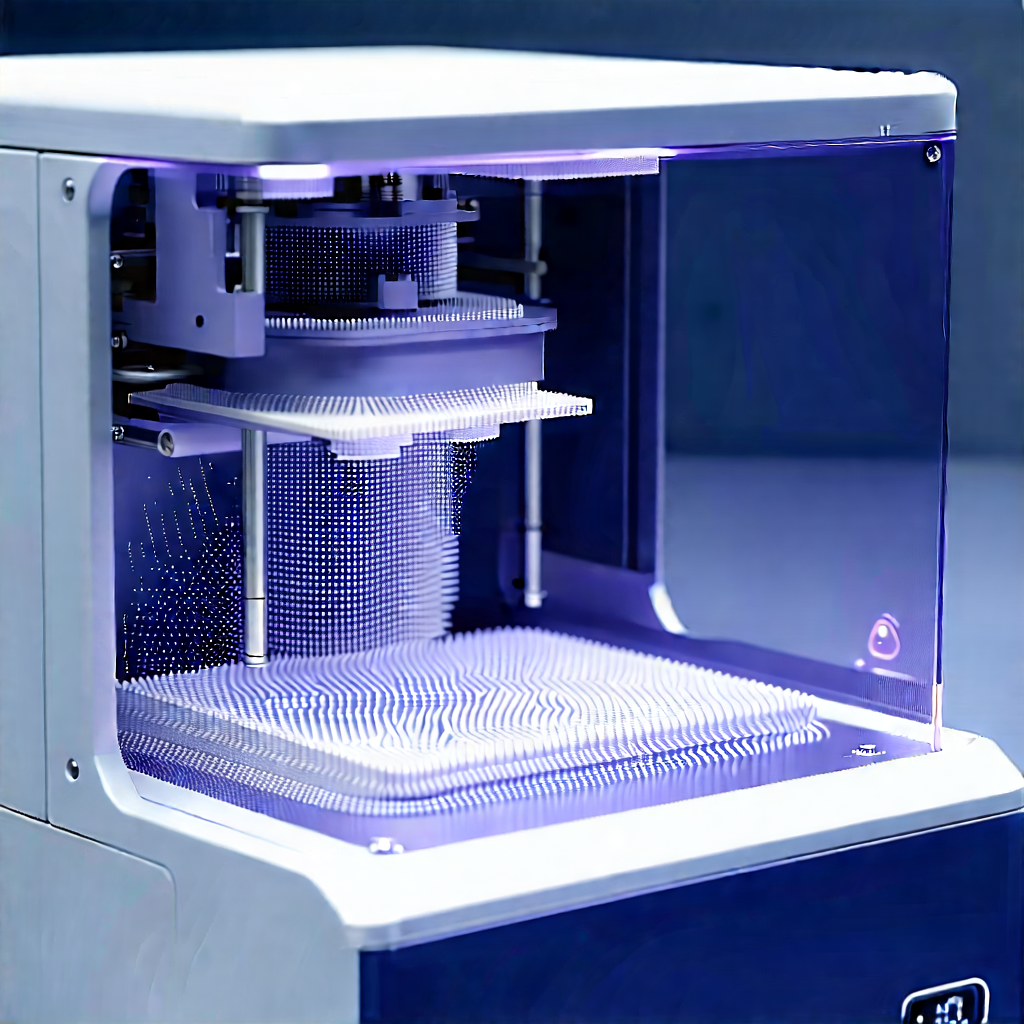 3d Printer With Digital Particles With Machine Shown