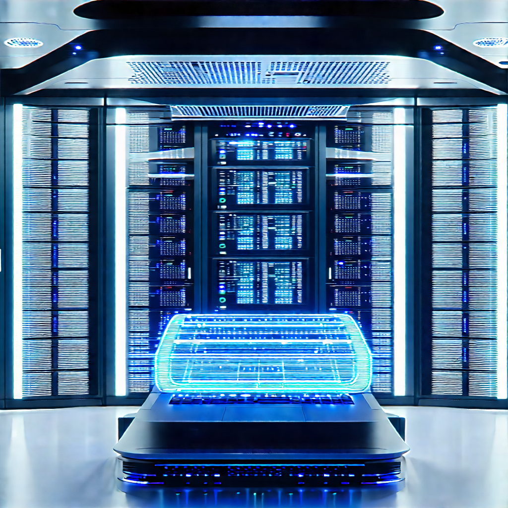 Futuristic Server Room With Image, There