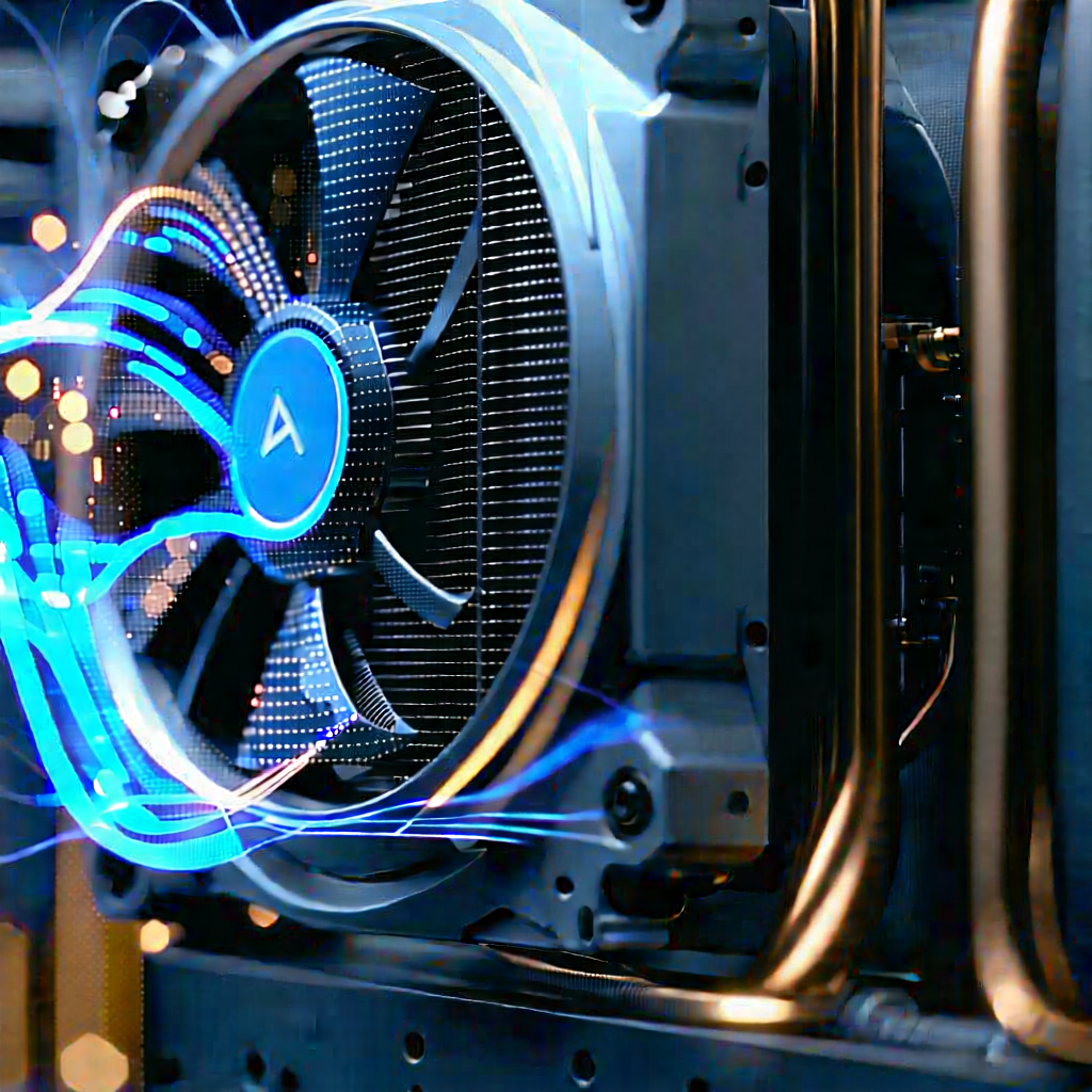 Close-up of cooling system