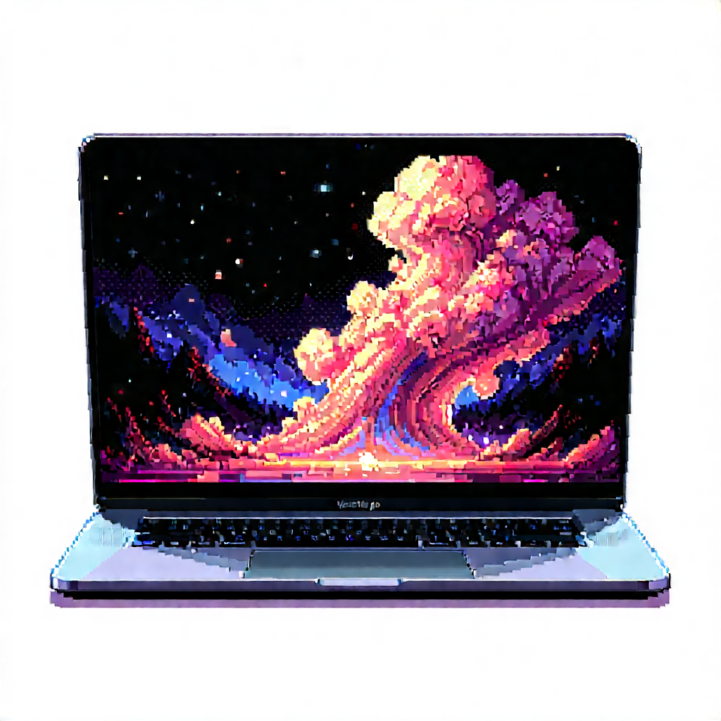 Laptop With (digital:1.33) Artwork With Laptop Computer