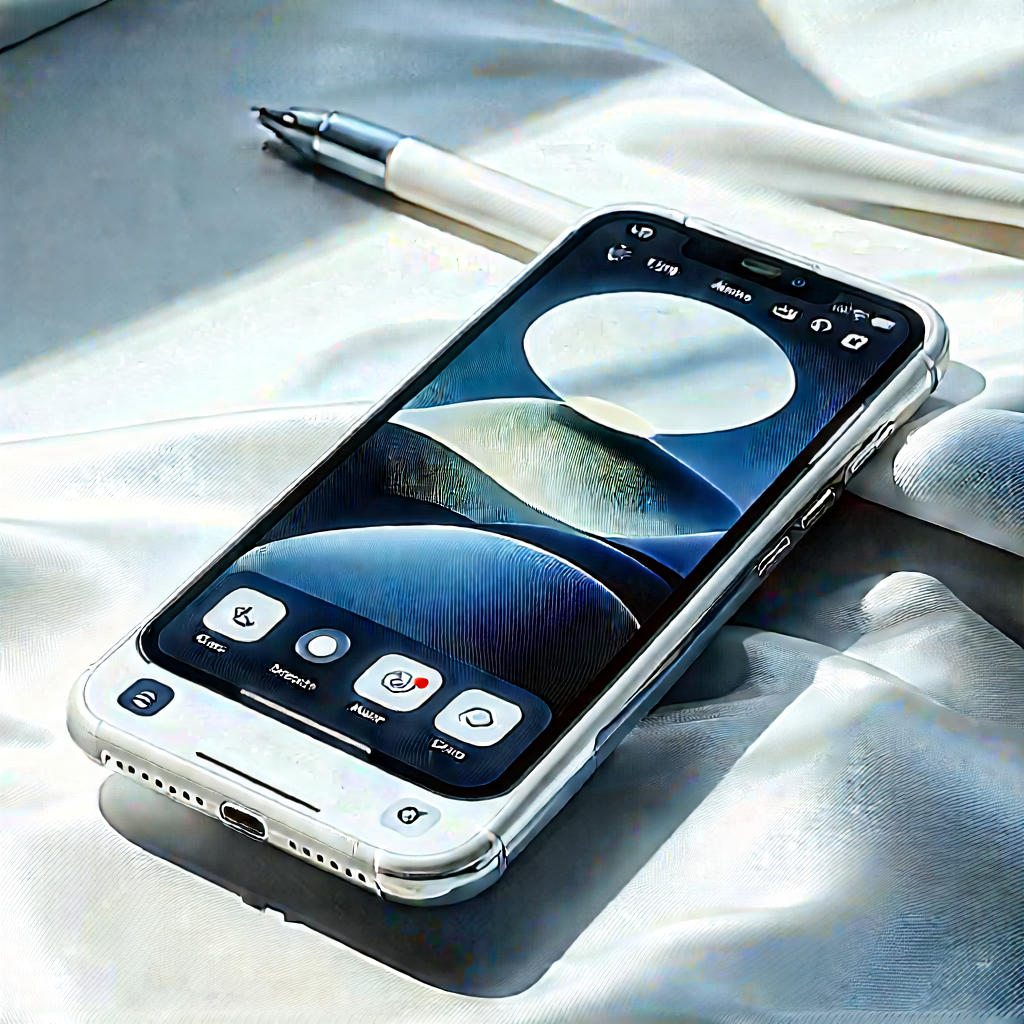 Smartphone With User Interface With Smartphone Placed