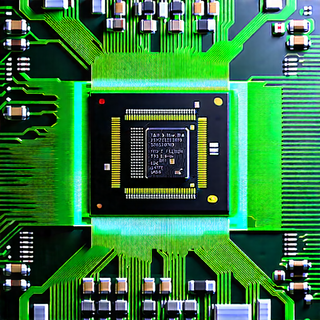Close-up of microprocessor