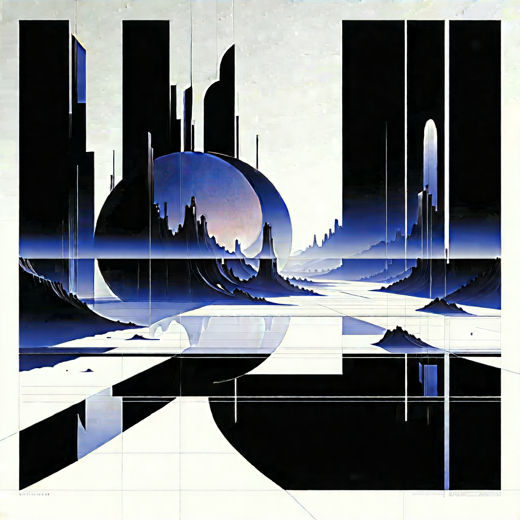 Futuristic digital workspace