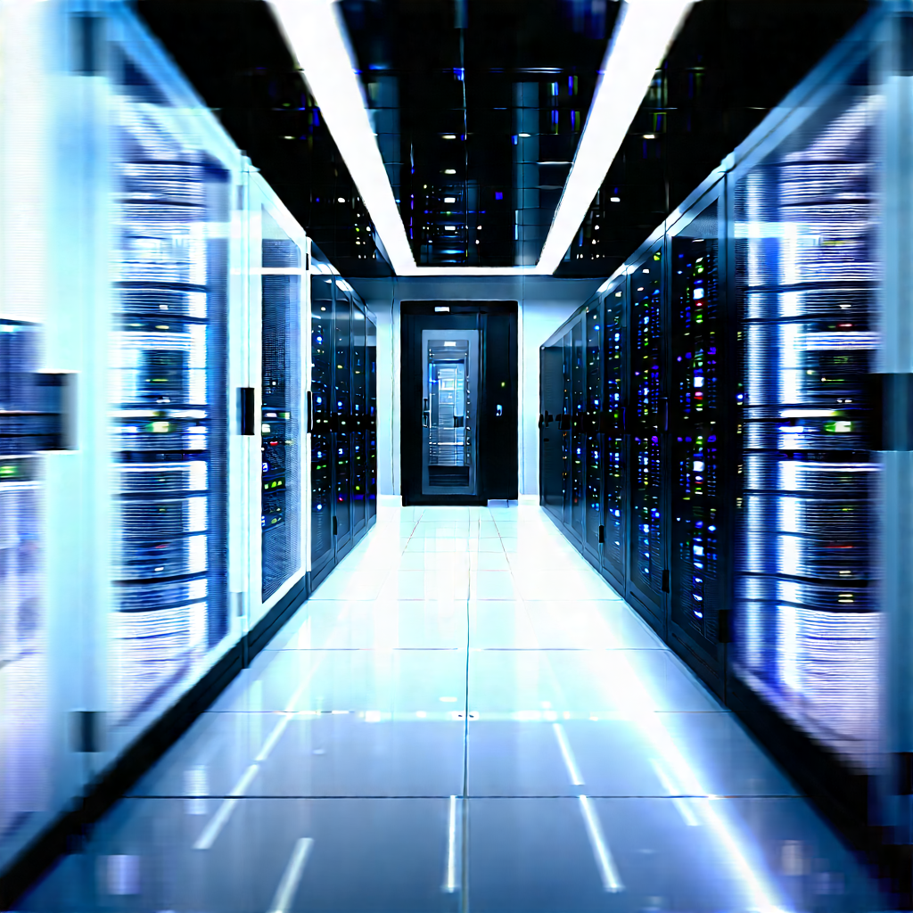 Futuristic server room