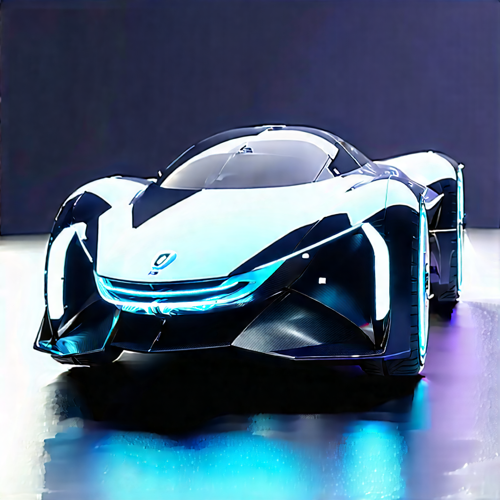 Innovative Electric Vehicle (design:1.29) With Futuristic Sleek