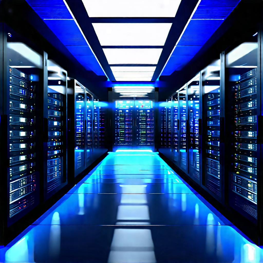Futuristic server room