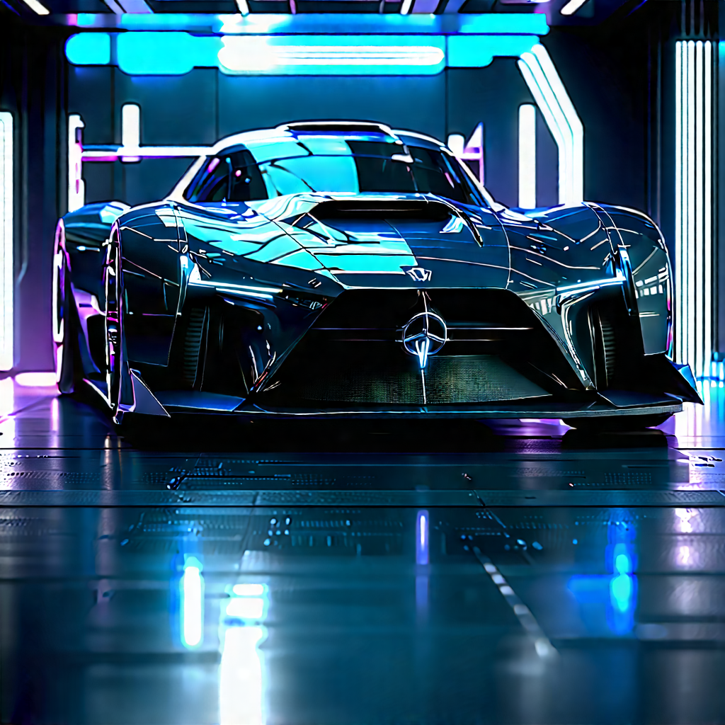 Automotive Technology In Tech Office With Sleek, Futuristic