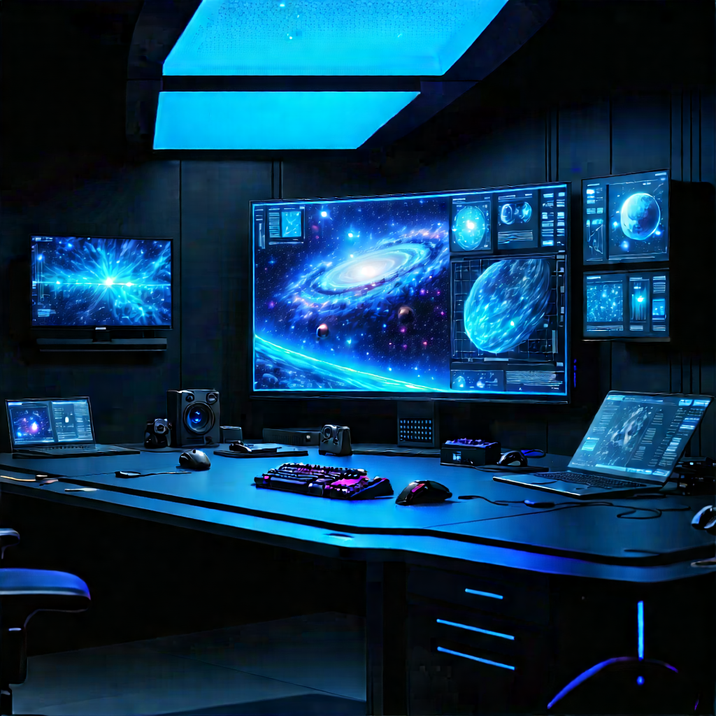 Entertainment Technology In Research Center With Image, There