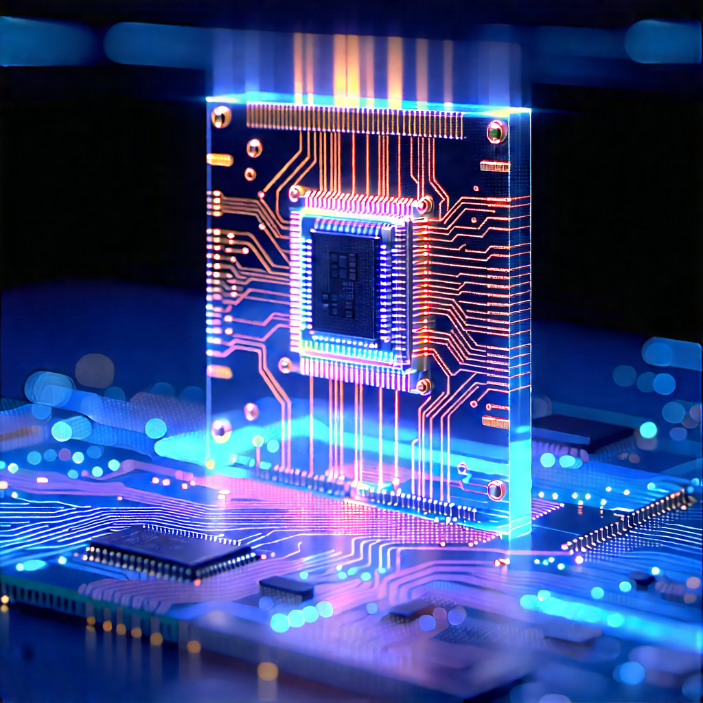 Microchip with holographic projection