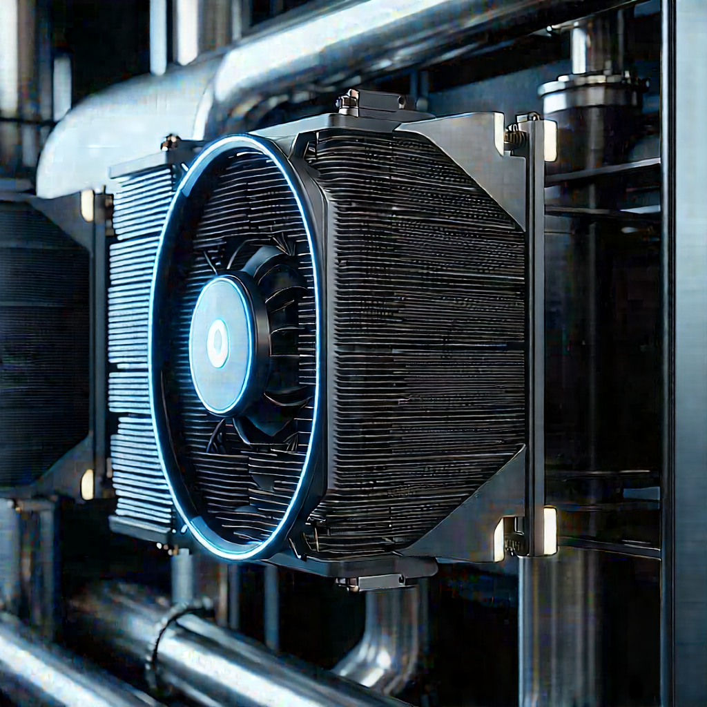 Close-up of cooling system