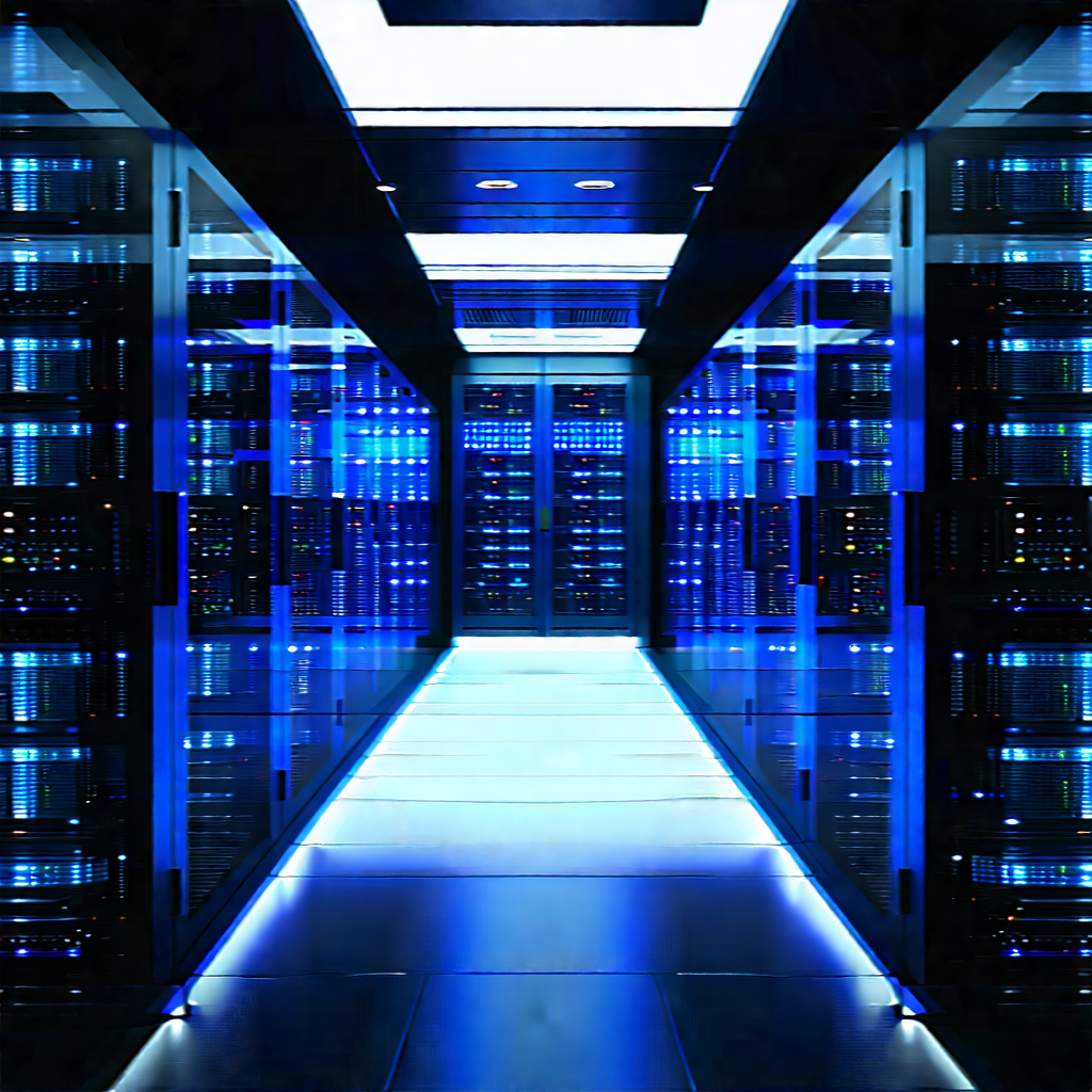 Futuristic server room