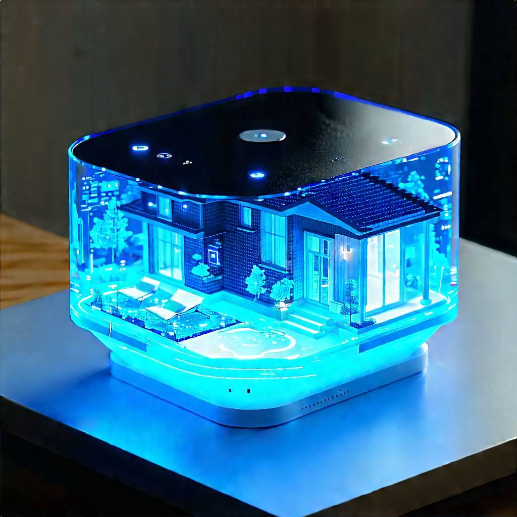 Smart home device with data visualization