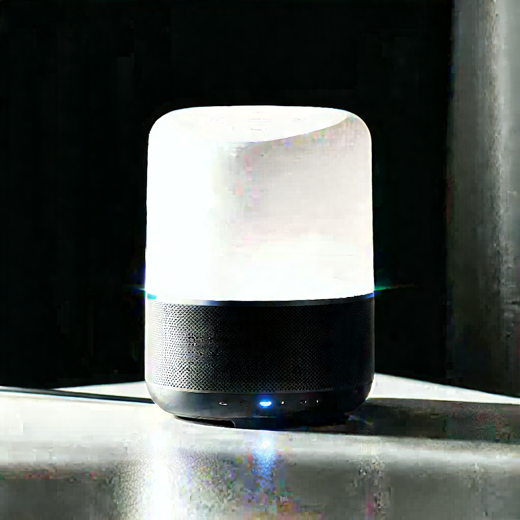 Smart Home Device With Streaming Content With Small White