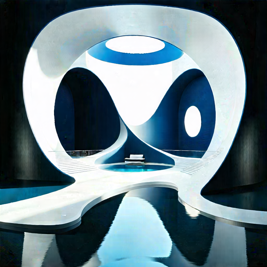 Futuristic Innovation Hub With Large, Modern