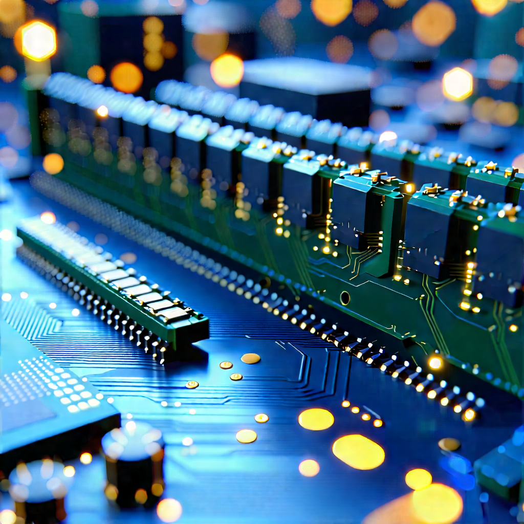 Close-up Of Memory Module With Close-up Computer