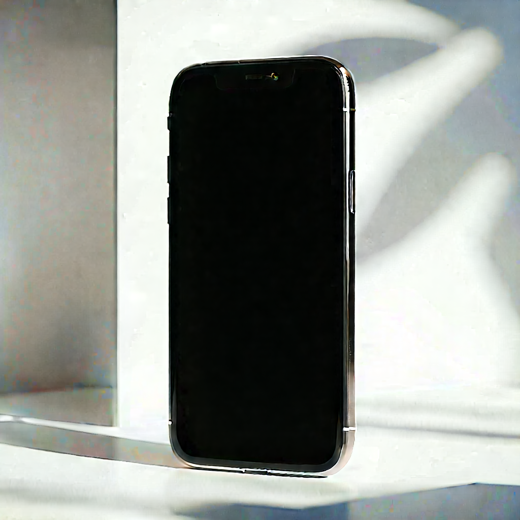 Smartphone With Streaming Content With Black Cell