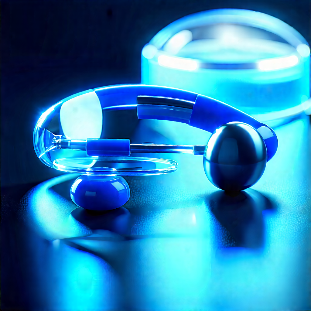 Innovative Medical Technology Design With Blue Telephone