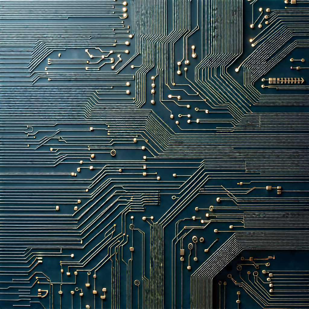 Close-up of electronic circuit