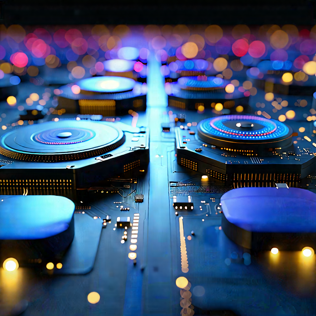Close-up of sensor array