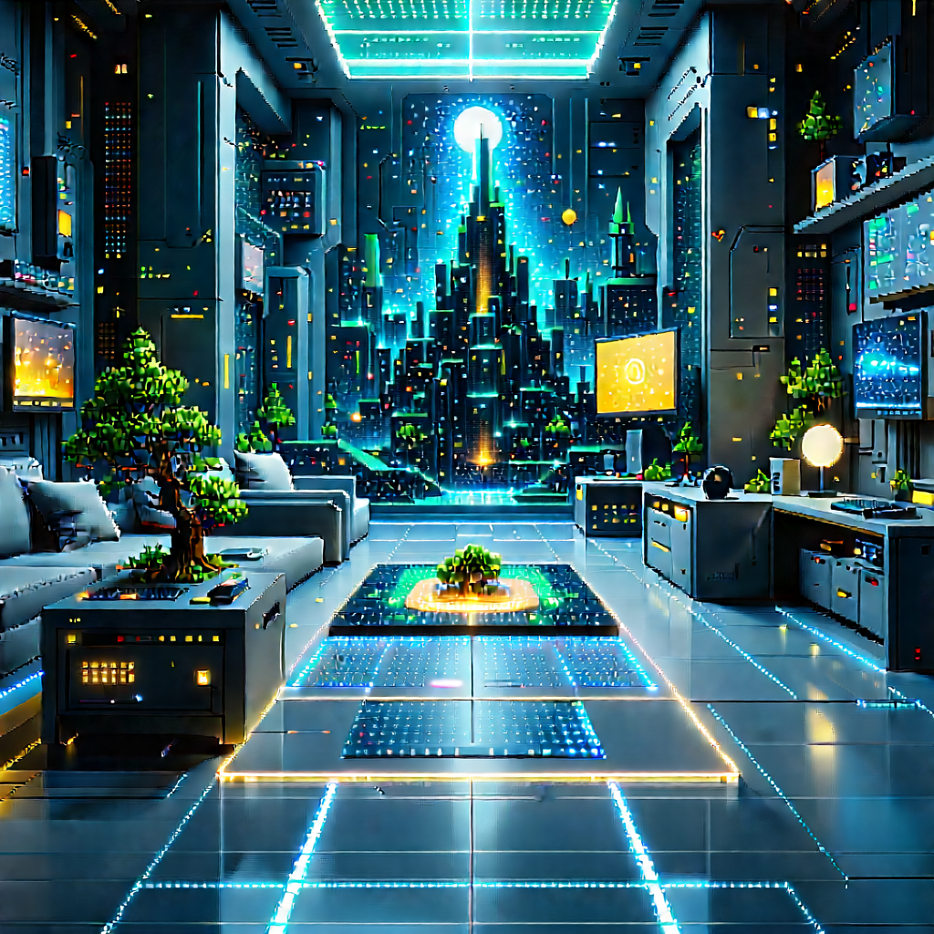 Machine Learning Visualization With Futuristic Living