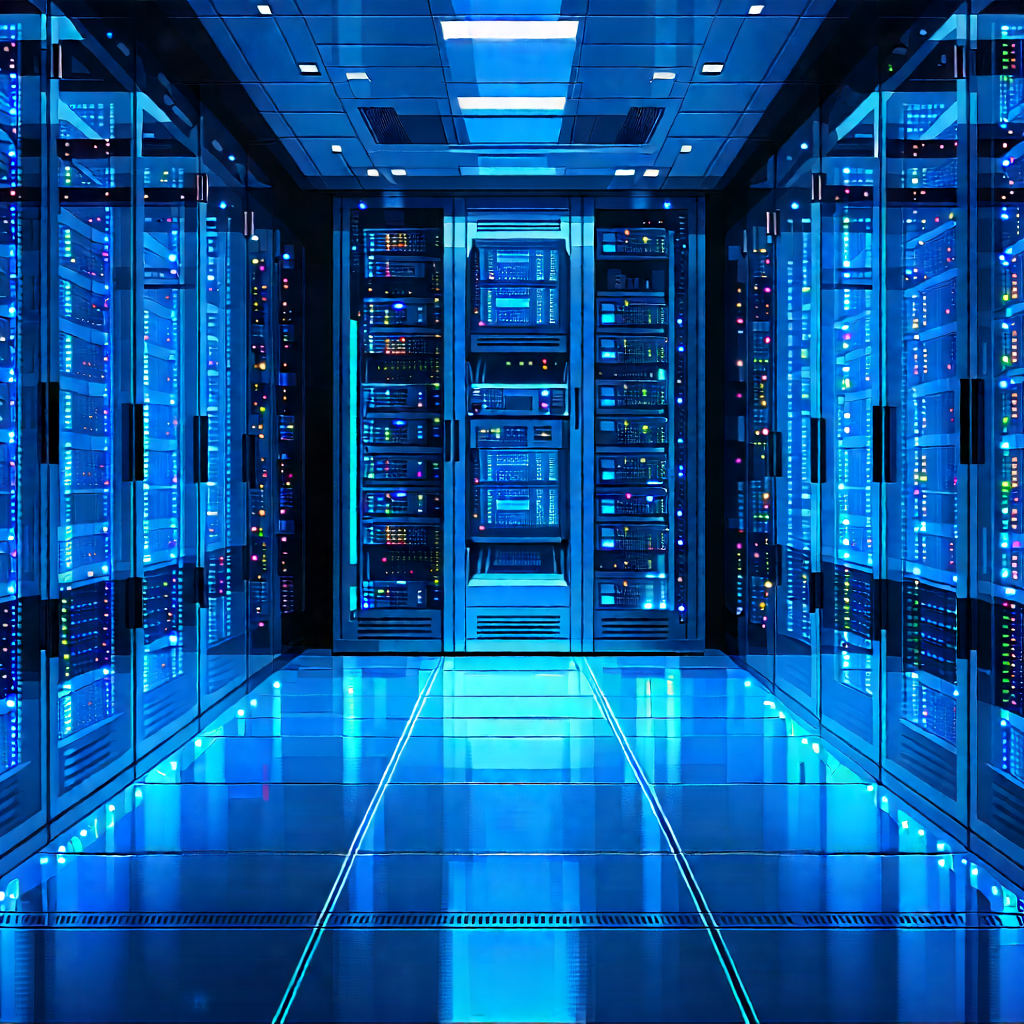 Futuristic server room