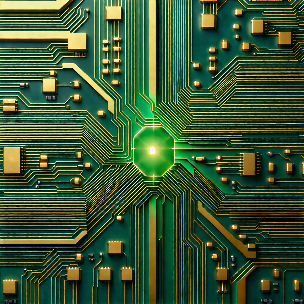 Close-up of electronic circuit