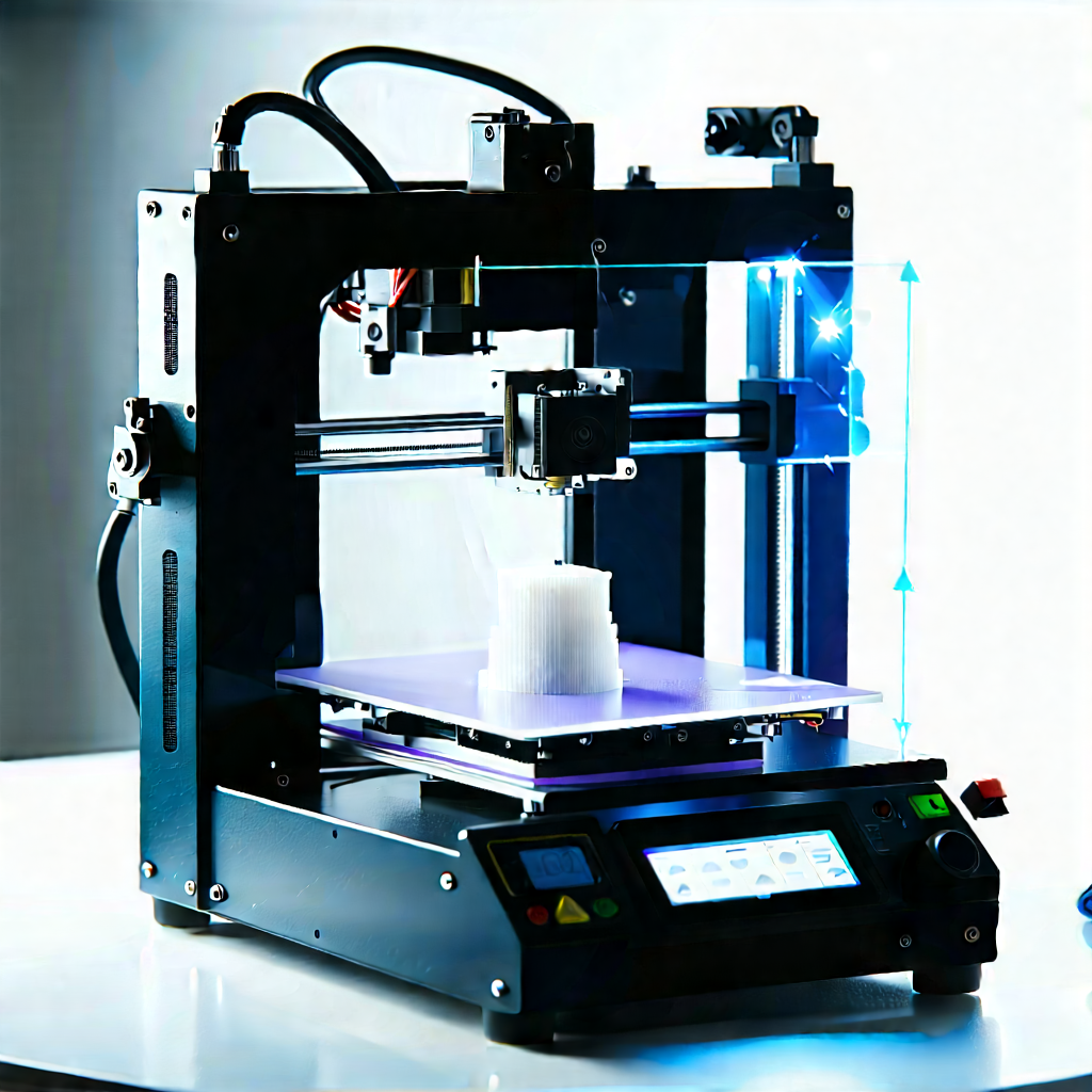 3d Printer With Laser Scanning With Printer Sitting