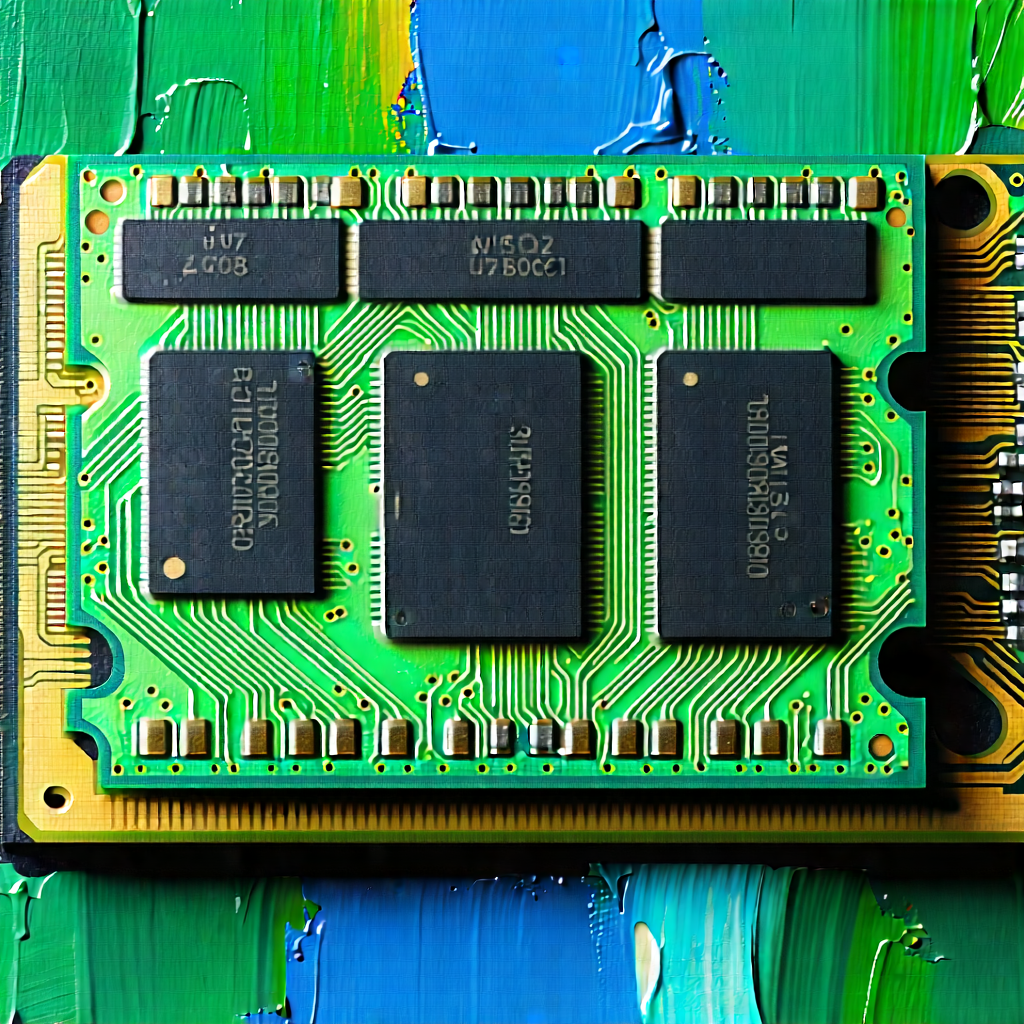 Close-up of memory module